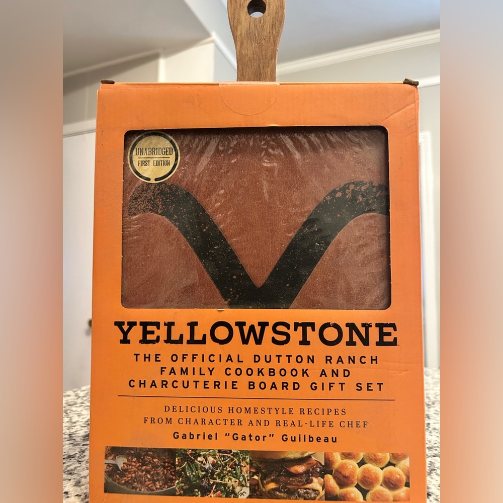 Yellowstone Charcuterie Board Cookbook Set - Orange